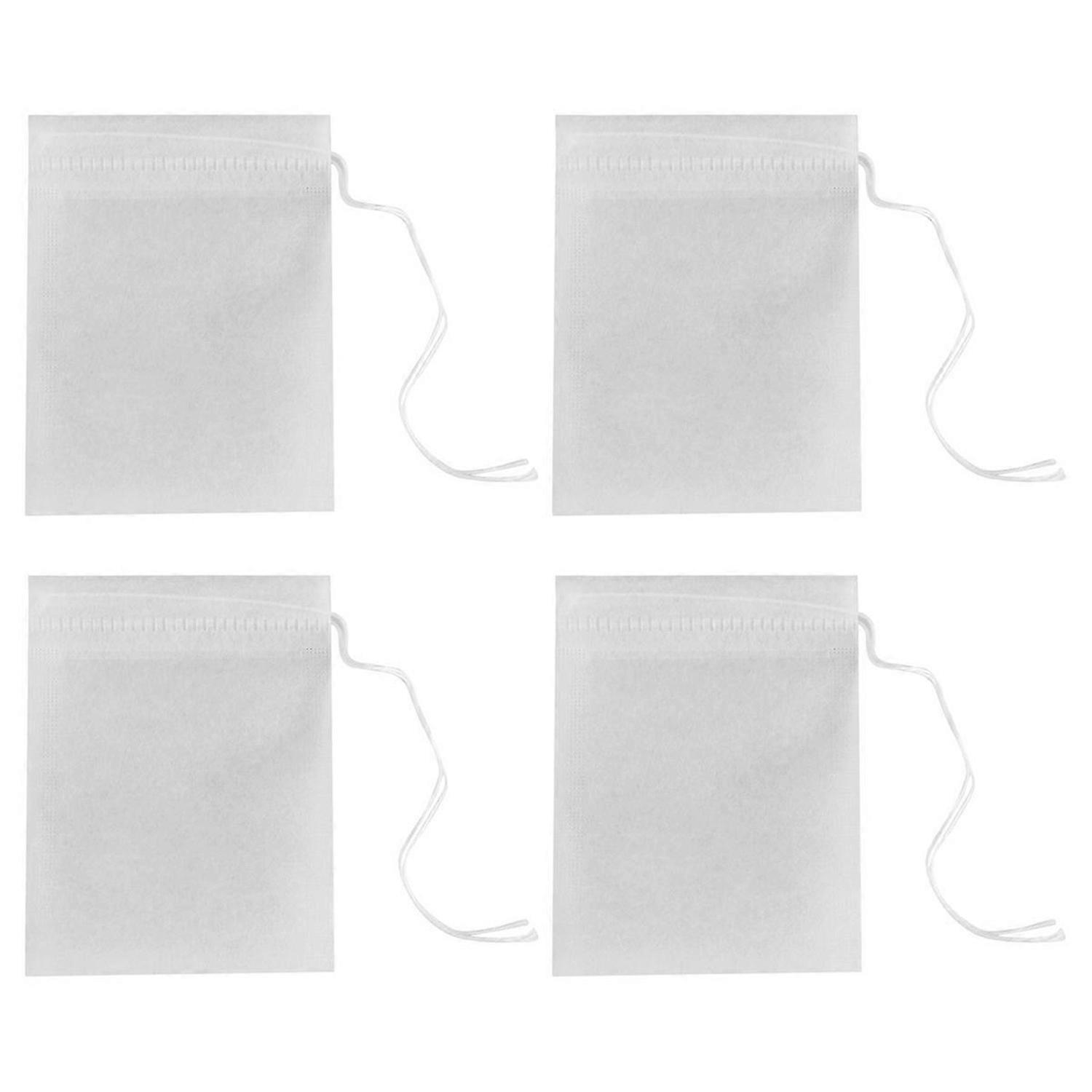 1000Pcs/Lot Biodegraded Tea Bag Filters Corn Fiber Cords 6X8Cm