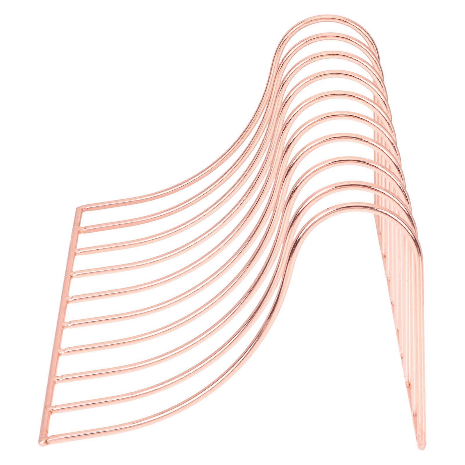 Book Ends Metal Bookend for Storage Use Golden Desktop