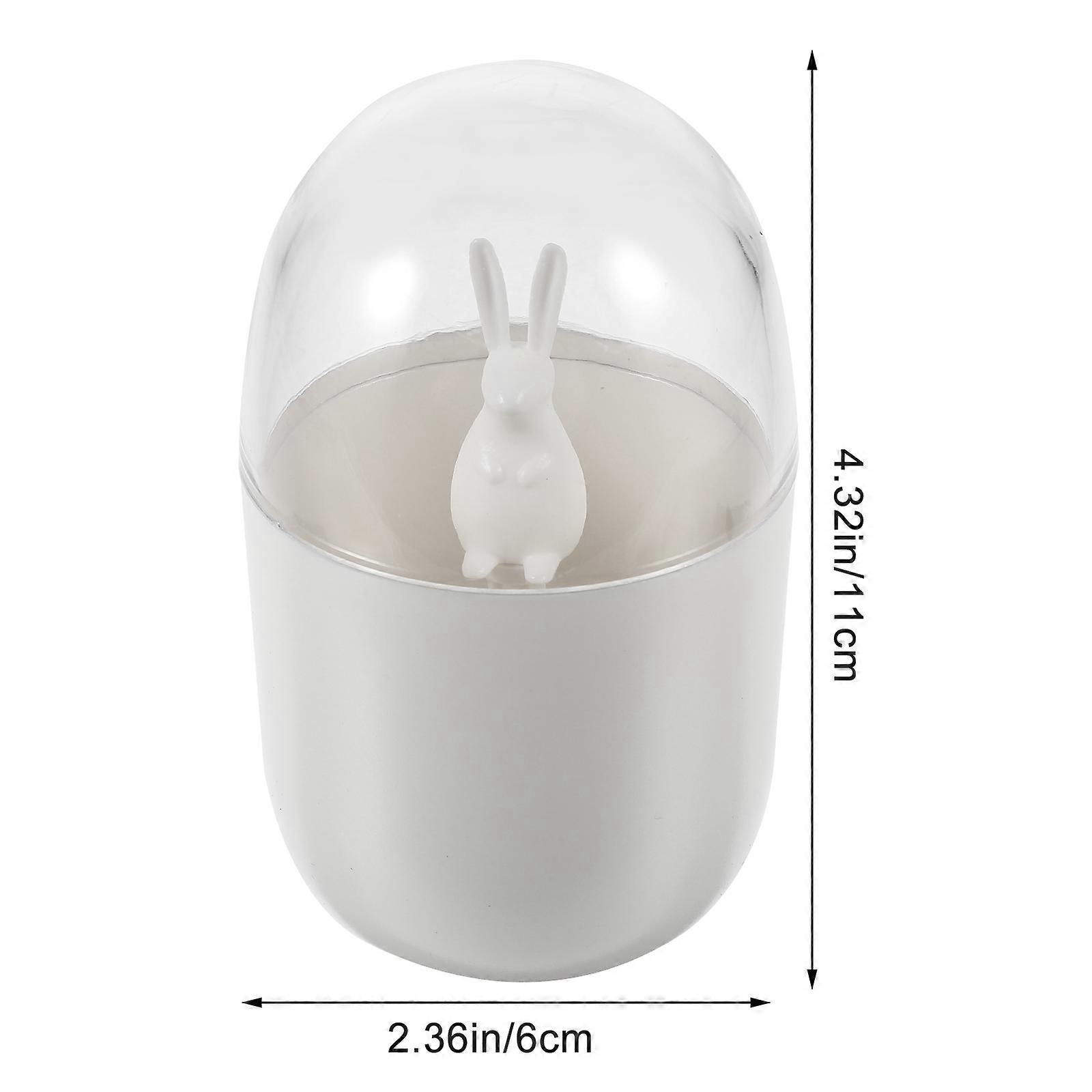 Toothpick Holder Holder Dispenser for Home Use White Storage Box 2Pcs