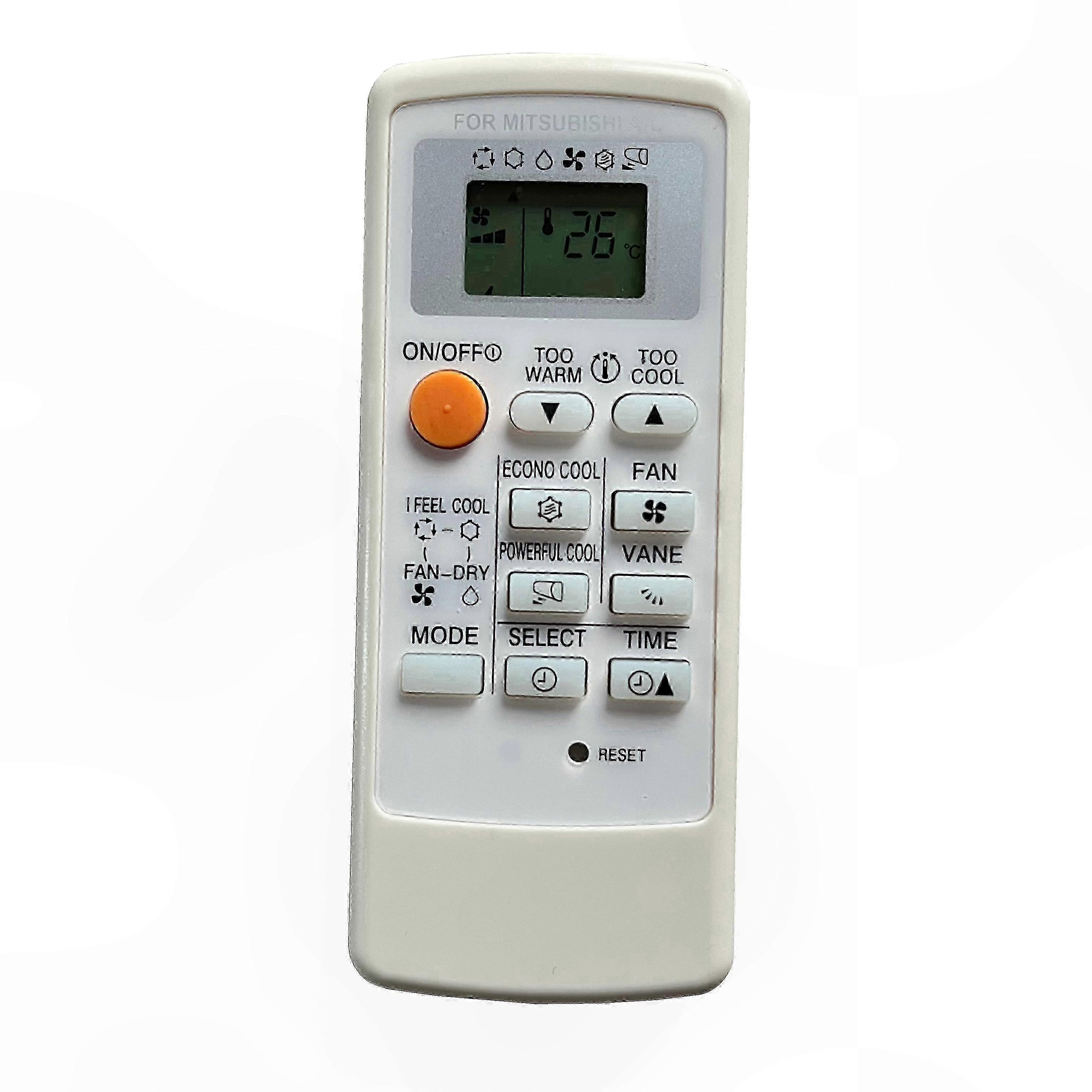 Telecomando compatibile con i modelli di condizionatore d'aria Mitsubishi MS-A15ND, MSZ-HC25VA, MS-A08ND, MS-A10ND, MS-A12ND, MSZ-HC35VA, MSZ-HC35VAB