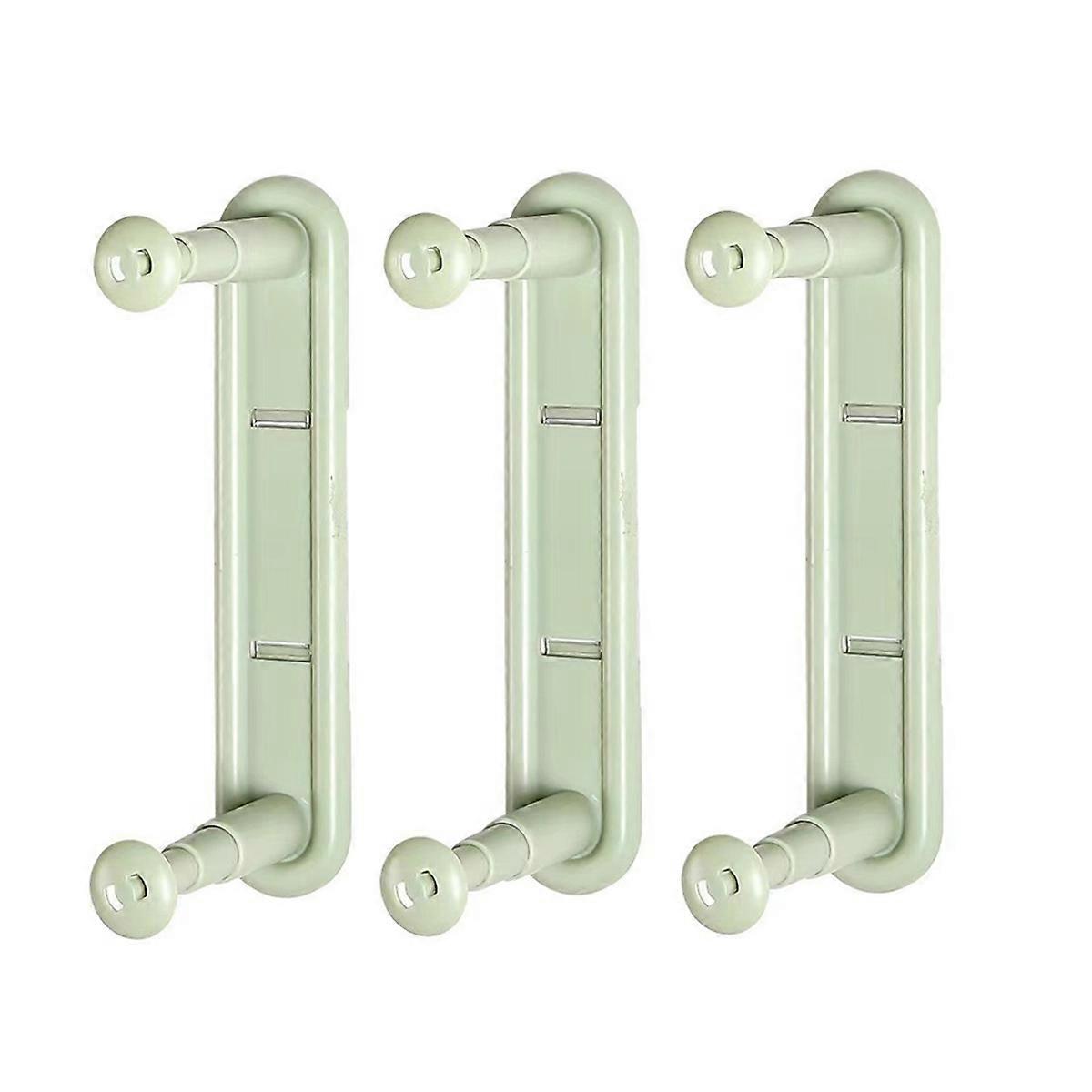 Telescopic Clothes Rack Receiver Wall-Mounted Clothes Rack Green