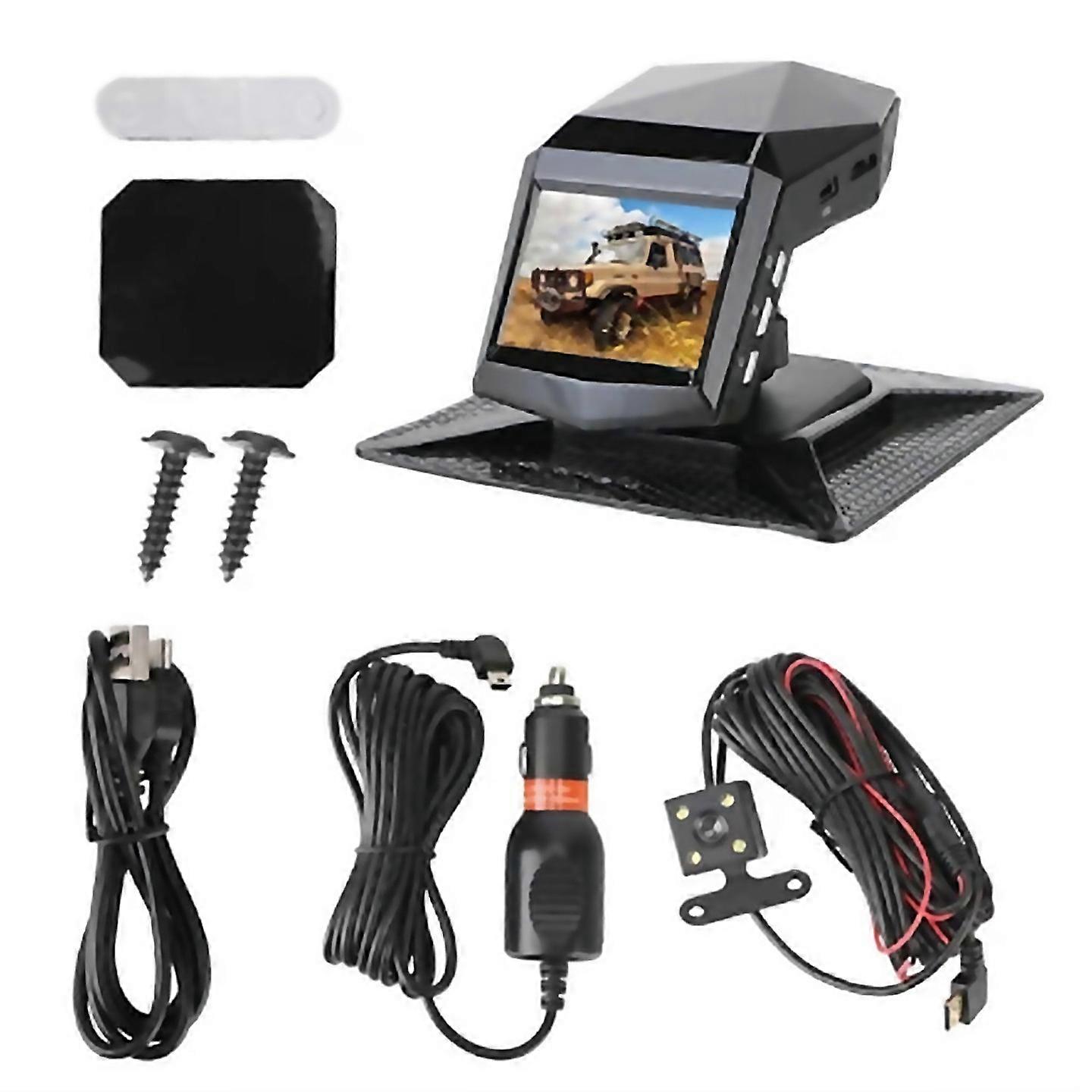 For Car Dash Video Recorder Rear View Monitor Dashcam 2inch Screen 1080p Wide Angle
