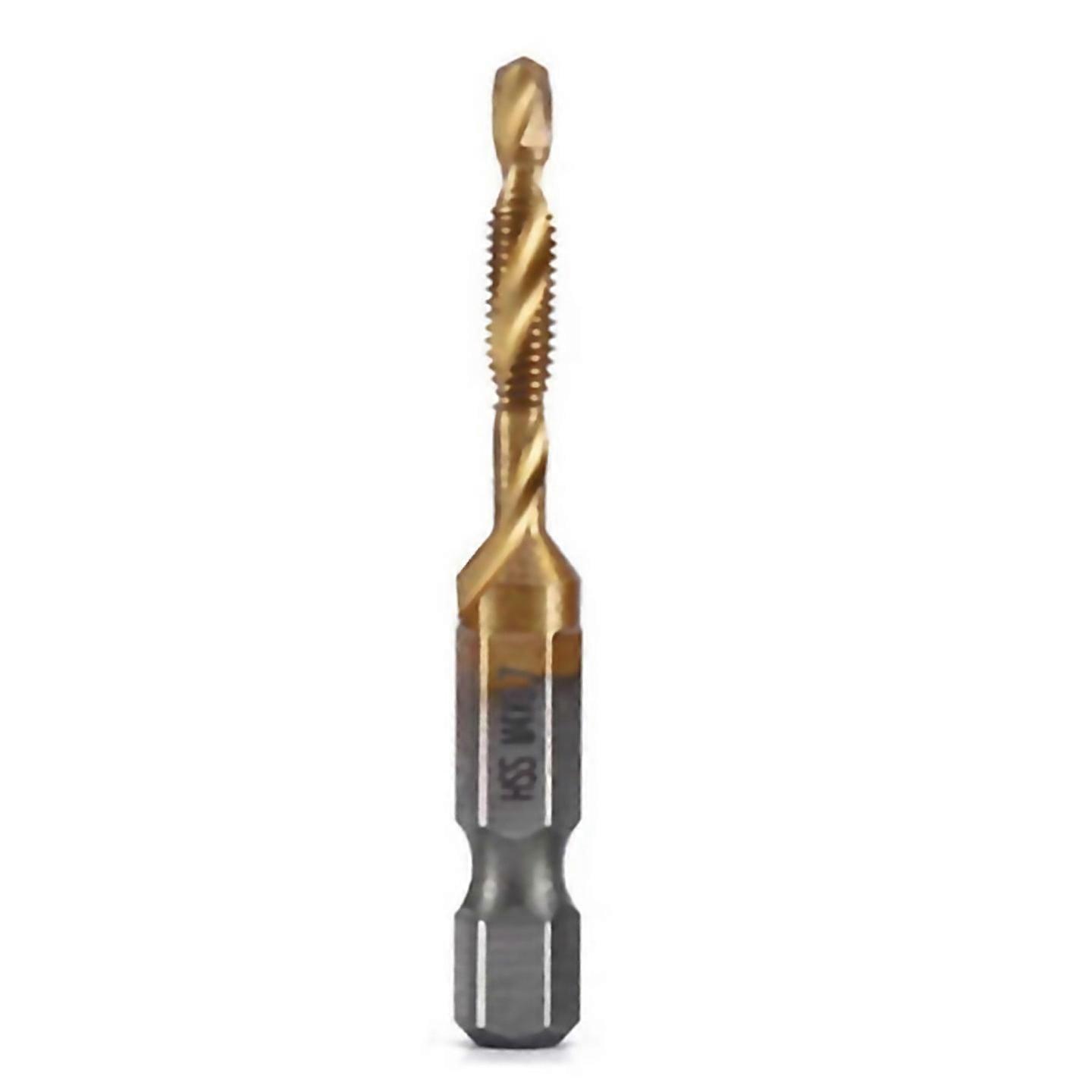 For M4x07mm Hex Shank Titanium Plated Screw Thread Metric Tap Drill