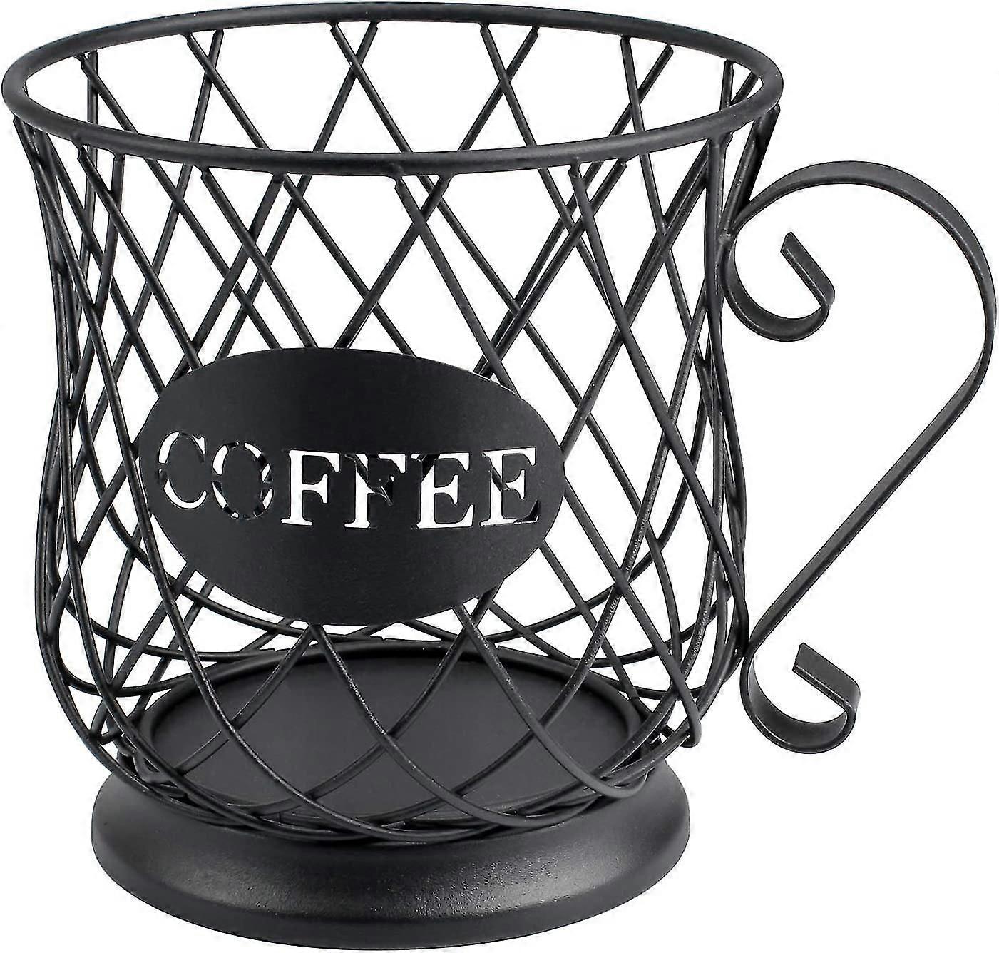 K Cup Holder Kaffeepadhalter für 35 Kcups Keurig Storage Organizer Kaffeebar Zubehör für Mattschwarz