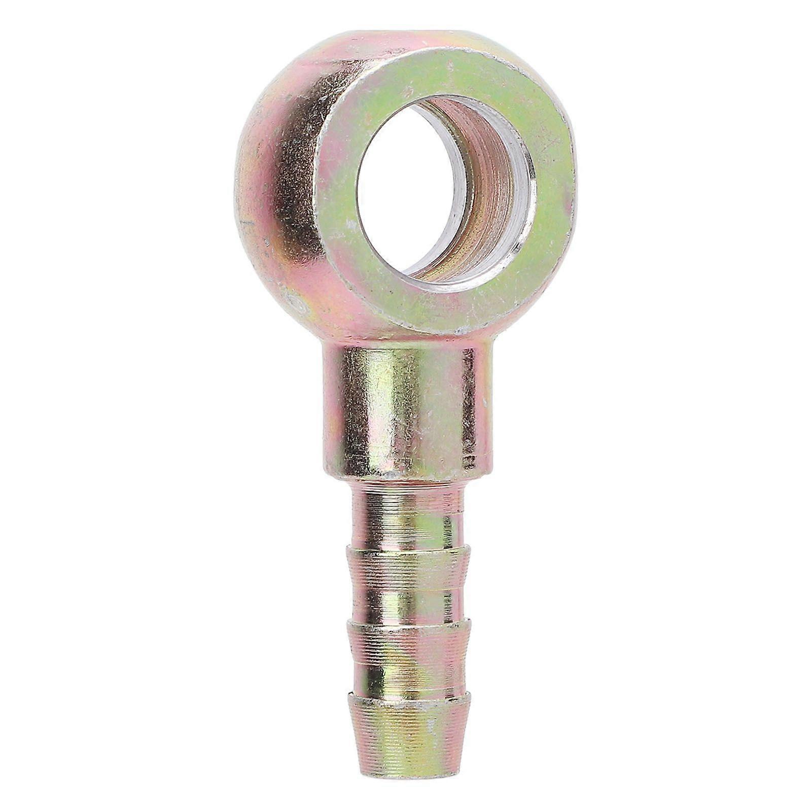7/16in Banjo Fittings with 8mm Barb Stainless Steel Strong Load Bearing Banjo Hose Barb Adapter Connector