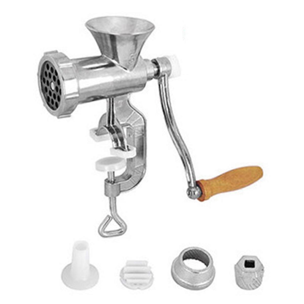 Manual Mini Meat Mincer Food Processor Grinder Portable Chopper Blender Steel for Beef Fish Home