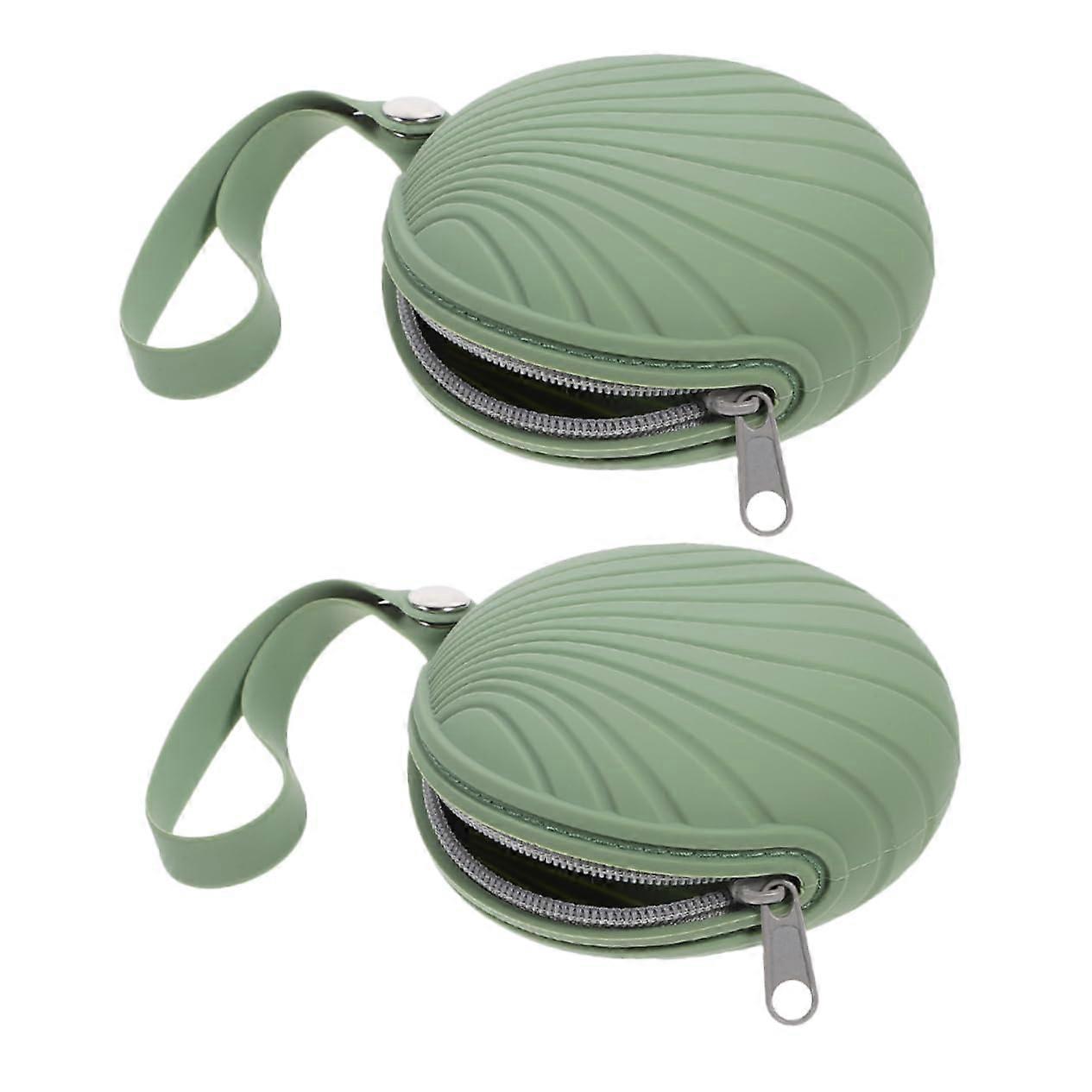 Silicone Toiletry Bag Set Of 2 For Women, Travel Period Pouch, Multifunctional Silicone Coin And Period Organizer