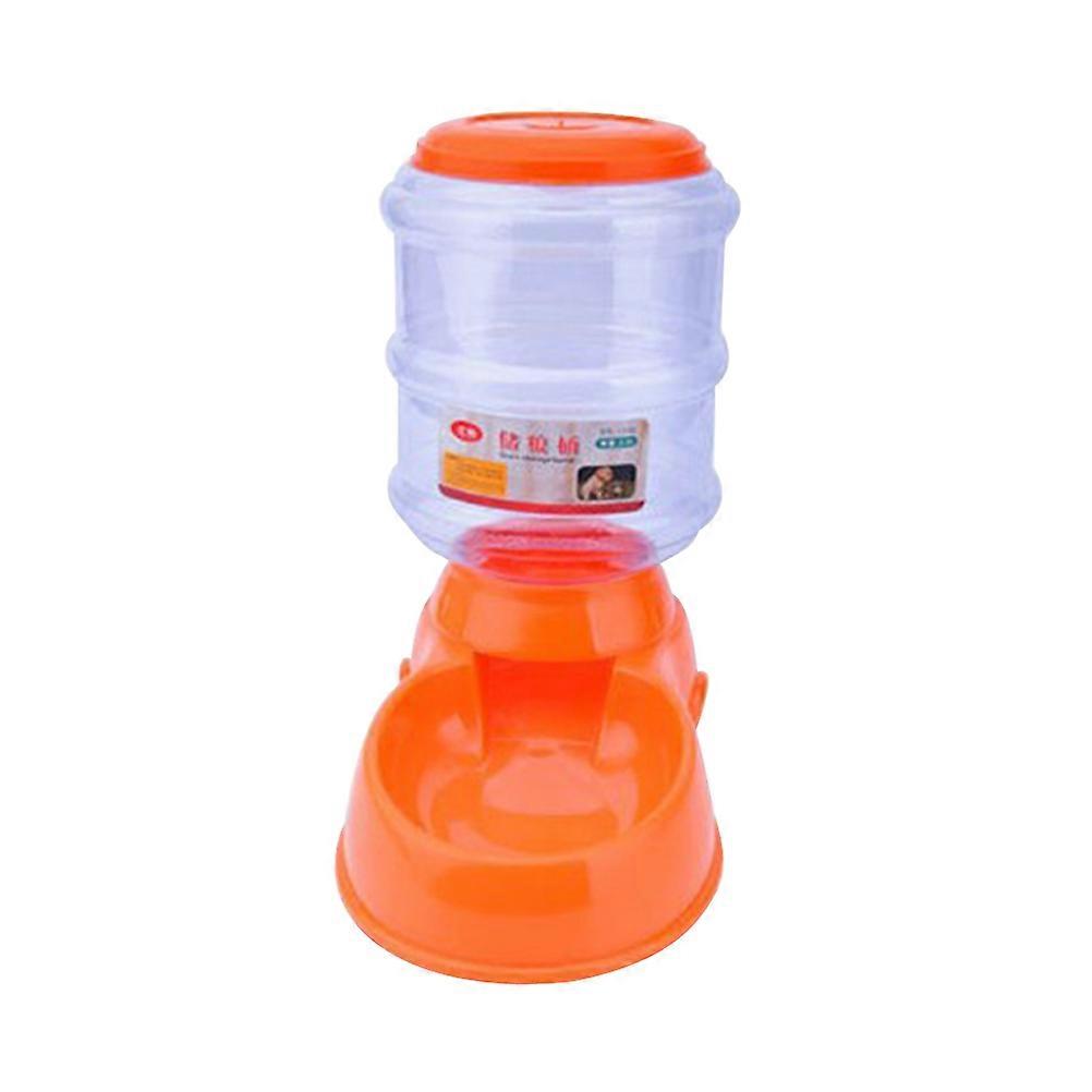 Automatic Feeding Device Pet Food Bowl with Easy Cleaning 3.5L Orange