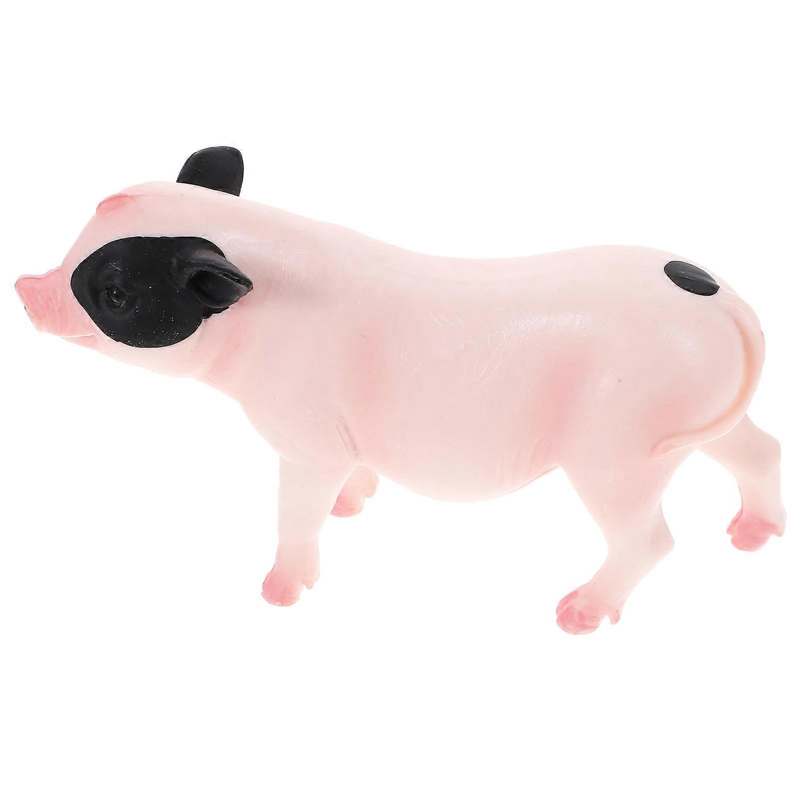 Plastic Simulation Pig Model for Decor 5Pcs Realistic Artificial Pig Figures