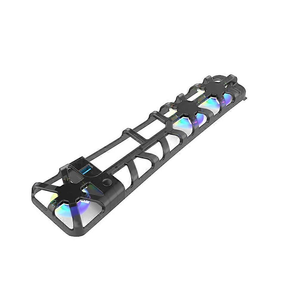 For PS5 PRO Cooling Fan for Playstation 5 PRO Disc Edition Digital Edition USB 3.0 Port and with RGB Lighting Black