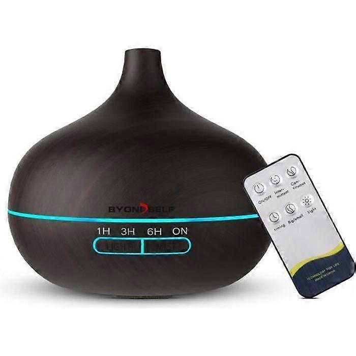 BYONDSELF Essential Oil Diffuser, 500ml Electric Fragrance Diffuser, Ultrasonic Humidifier, 16 Color LED