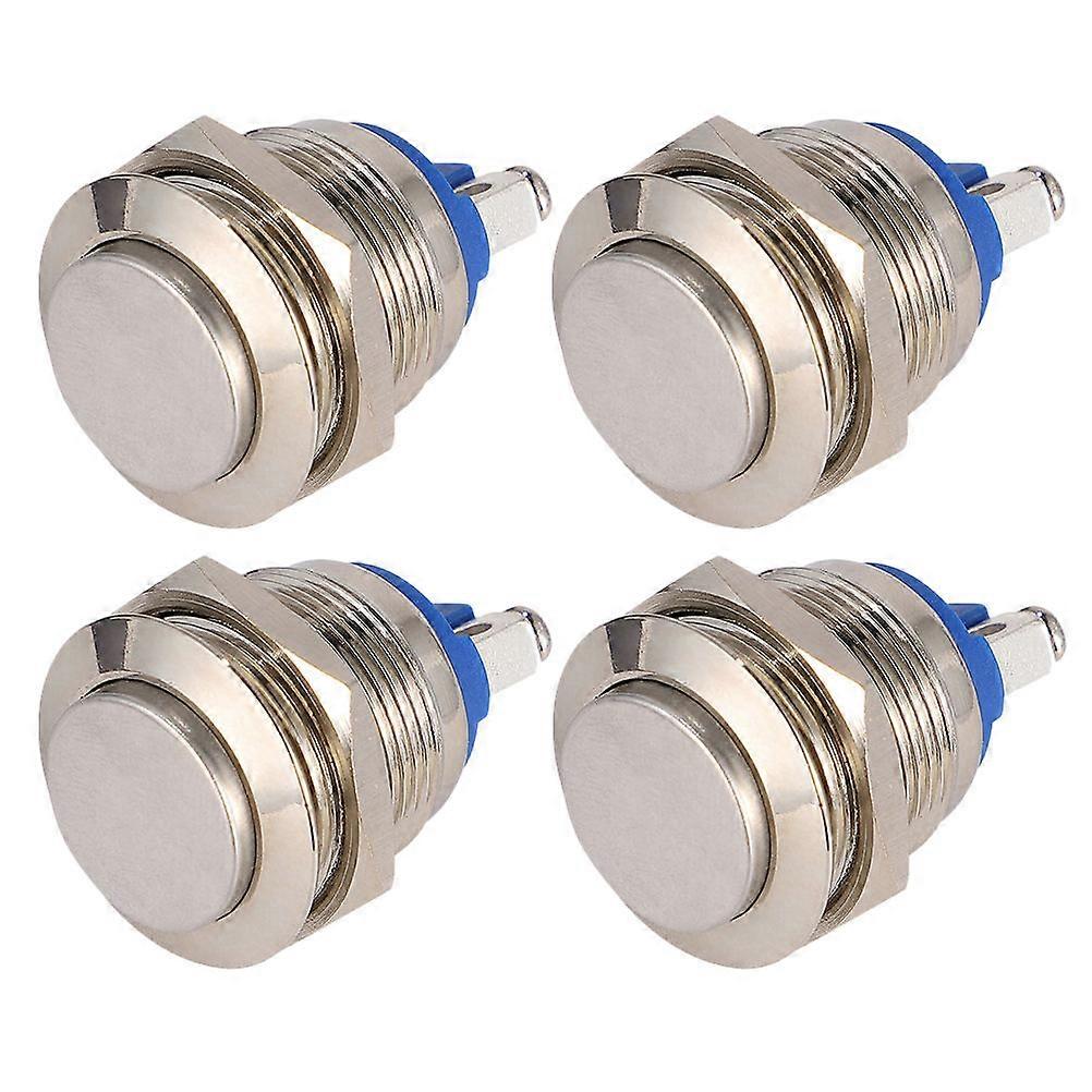 Car Horn Metal Waterproof Push Button Switch 4Pcs for Power System Use