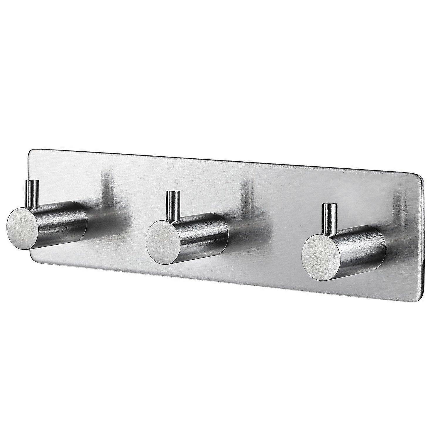 Stainless Steel Hooks Hanger for Hanging Things 2Pcs Non Slip Adhesive Wall Hooks