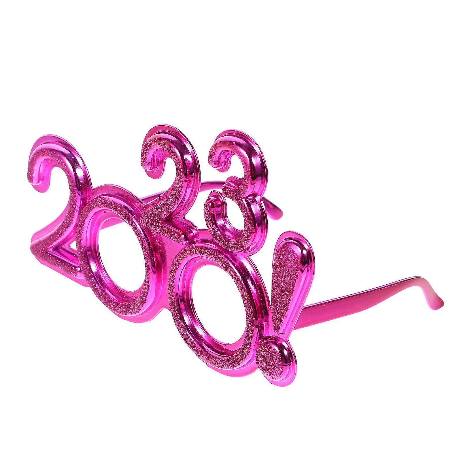 Rosy Digital Number Glasses for Daily Use Party Eyewear Set