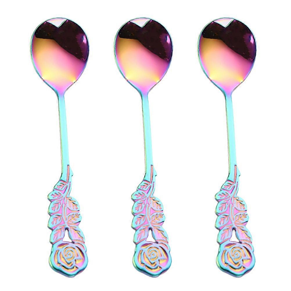 Home Tableware Stainless Steel Mini Coffee Spoon for Dessert 9Pcs