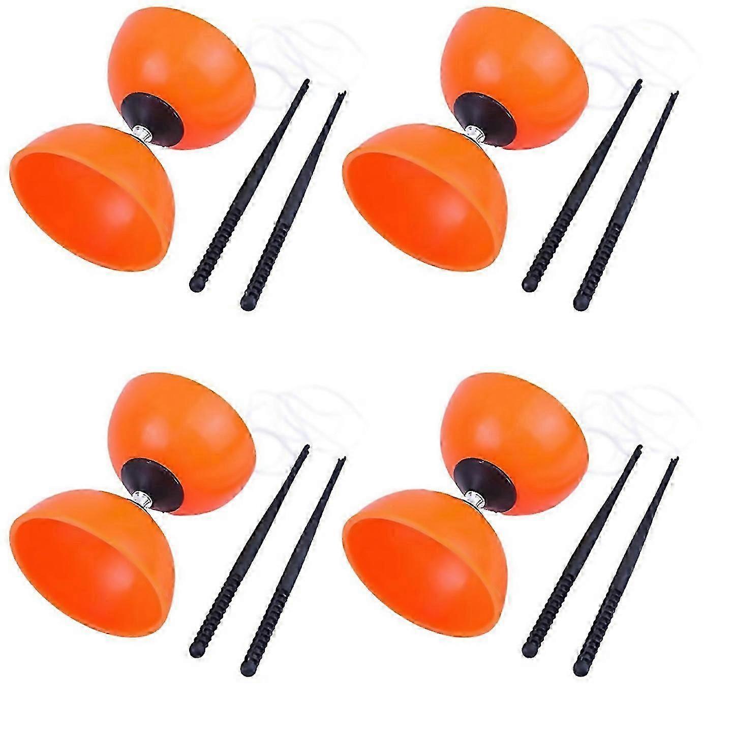 For Doubleheaded Shaking Rod Diabolo Orange