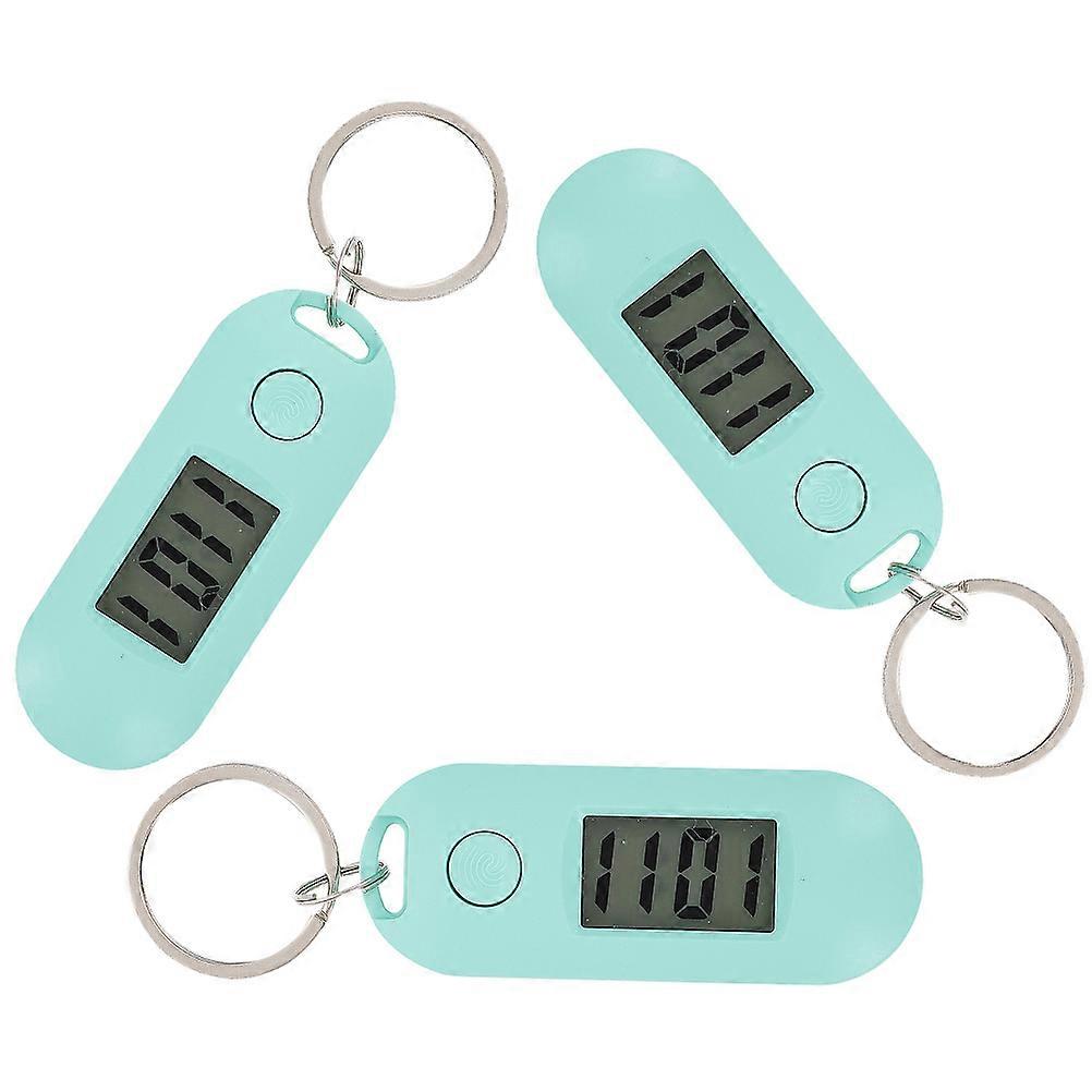 Mute Hanging Keychain Watch 6Pcs Accurate Time Plastic Material Lightweight Suitable For Students Everyday Use