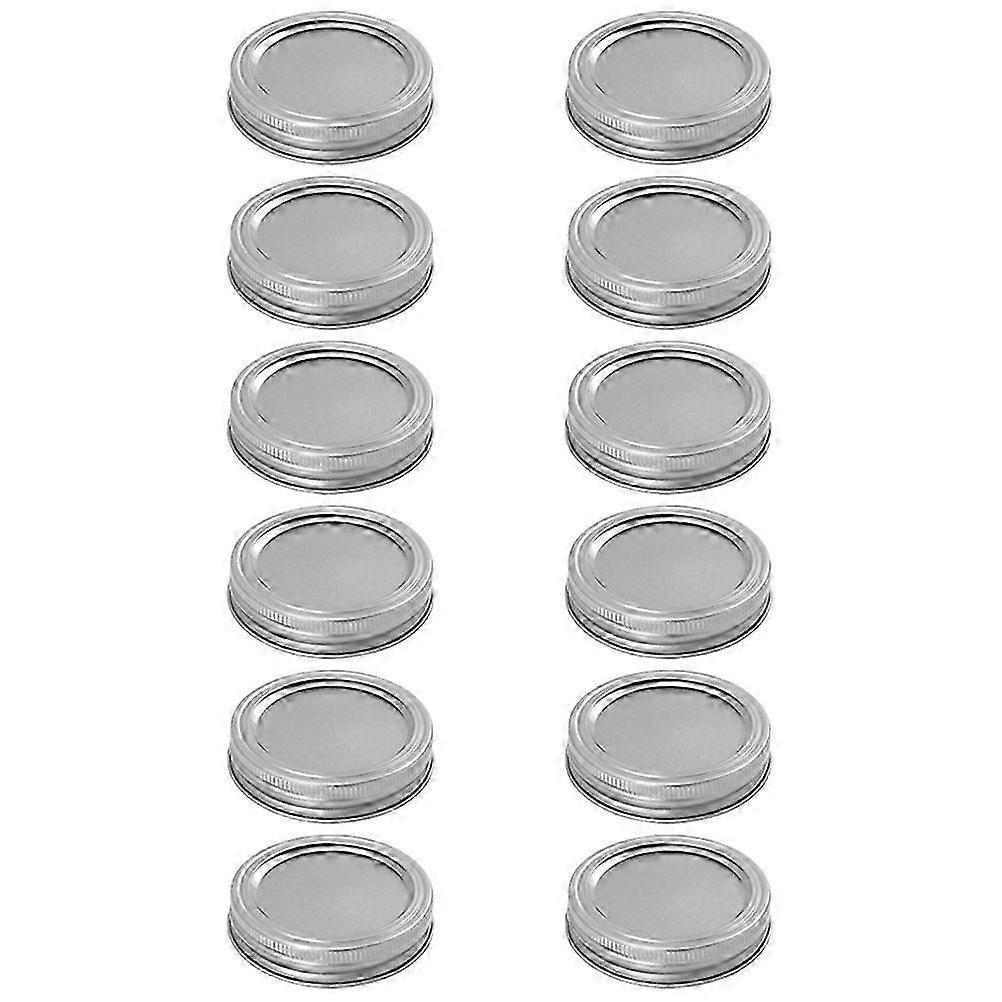 Canning Lids with Rings - Metal Storage Jar Caps for 7.00X7.00X60CM Containers