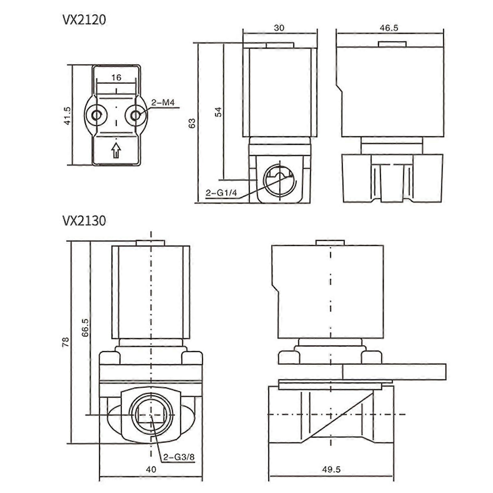 Högkvalitativ VX2120-08 elektrisk vattenventil i koppar, elektronisk omkopplingsventil