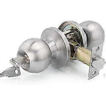 Door Handle, Round Knob Lock Door Lock, Key Lock, Latch Size 60mm