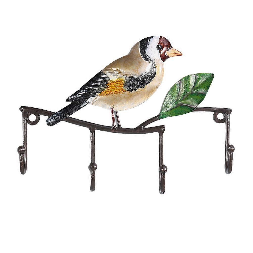 Key Rack Bird Design Wall Hook for 2Pcs Keys with Rustic Style
