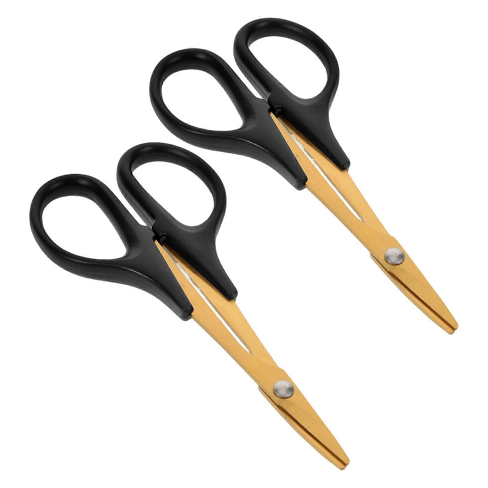 Curved Scissors for Detailed Repairs on Rc Cars and Model Craft with Precise Cutting Functionality 2Pcs