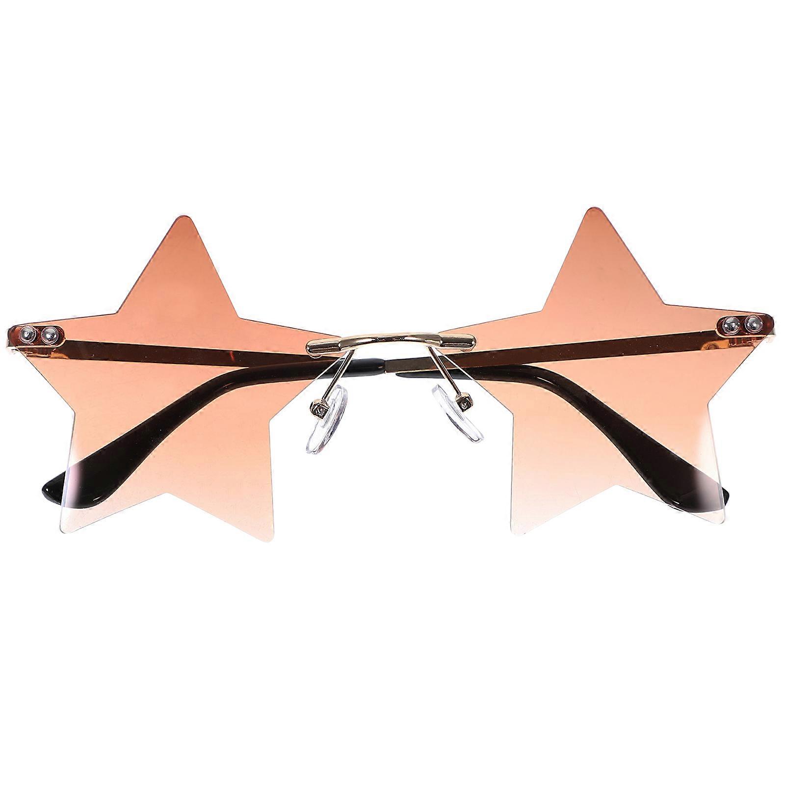 Frameless Sunglasses Rimless Glasses for Beach Party Use 2Pairs