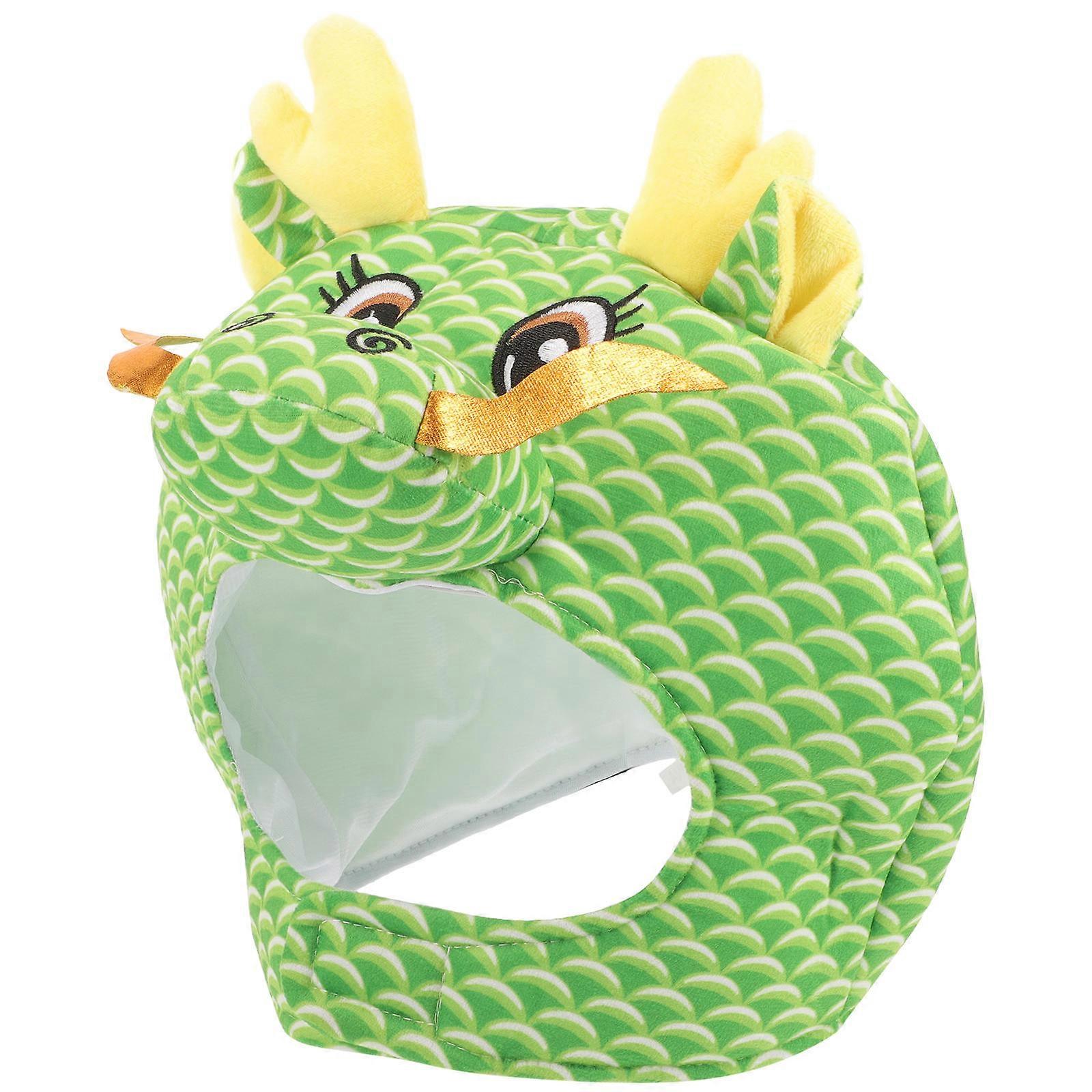 Party Costume Hat Dragon Headgear for Adornment Soft Polyester