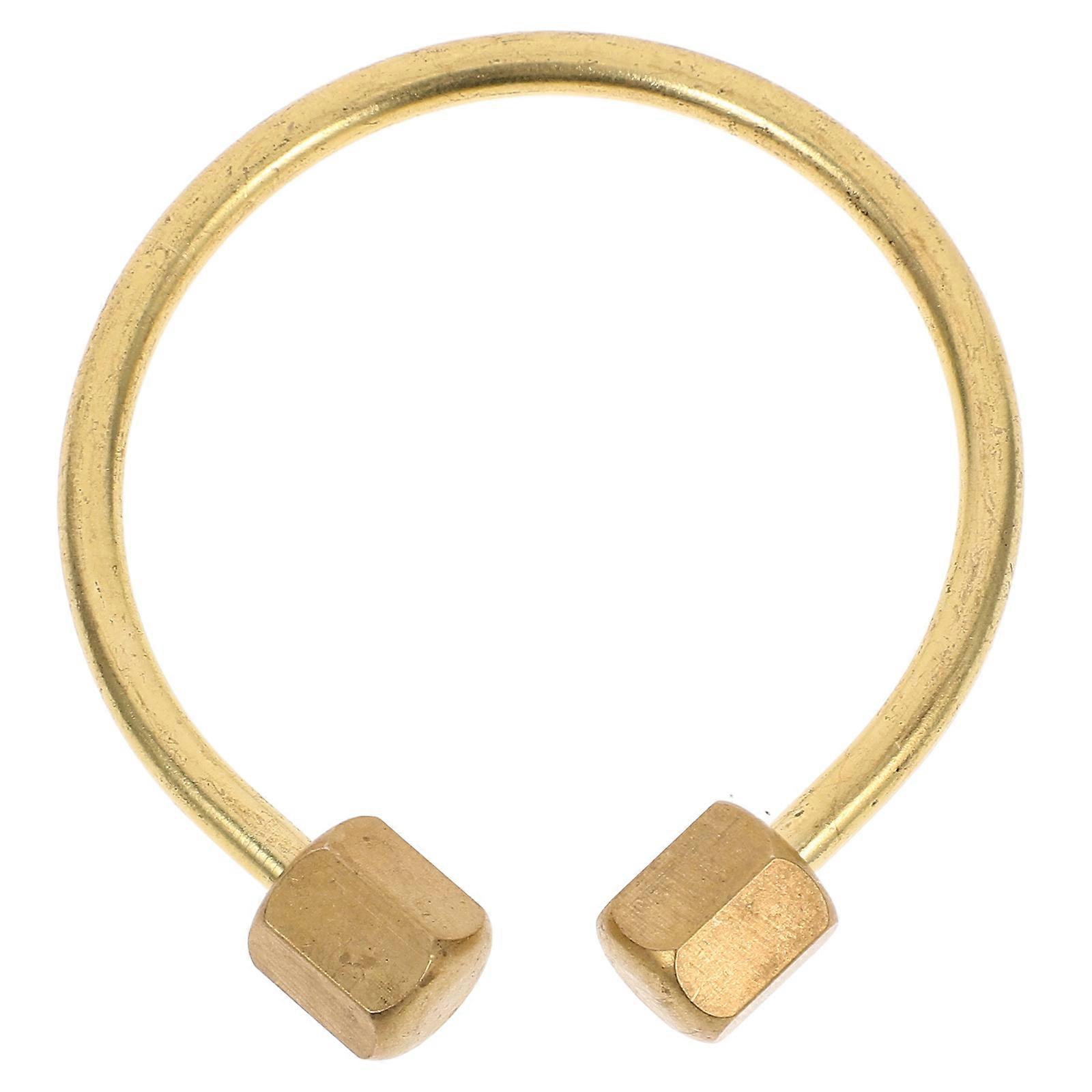 Brass Key Rings for Crafts for Effortless Attachment 4Pcs Set