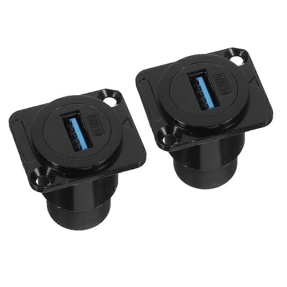 USB Connector Panel Mount Socket for High-Speed Data Transfer 6Pcs