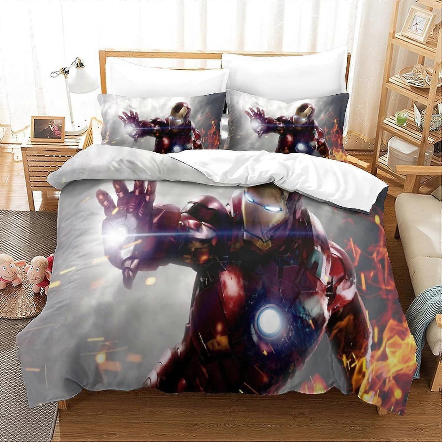xzz719 Duvet Cover Iron Man Movie Poster Duvet Cover 140X200CM