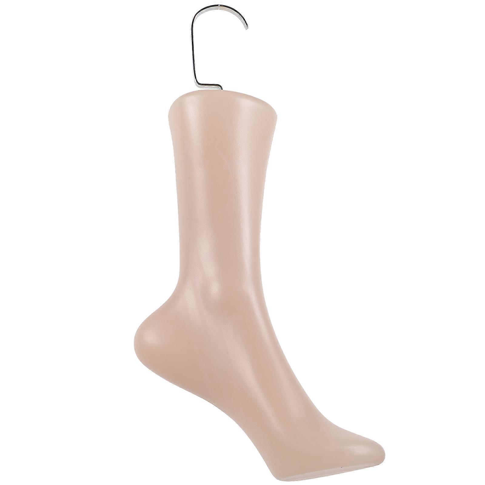 Plastic Female Foot Model with Hook for Displaying Socks 2Pcs
