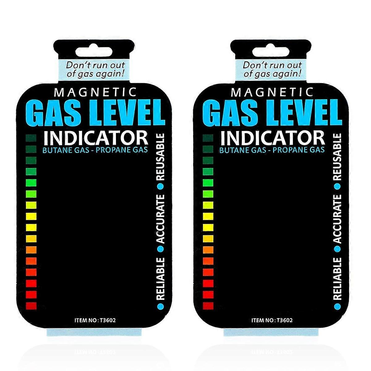2-Pack Propane Tank Gauge Level Indicator, Reusable Level Stickers for BBQ, Camping, Home Kitchen