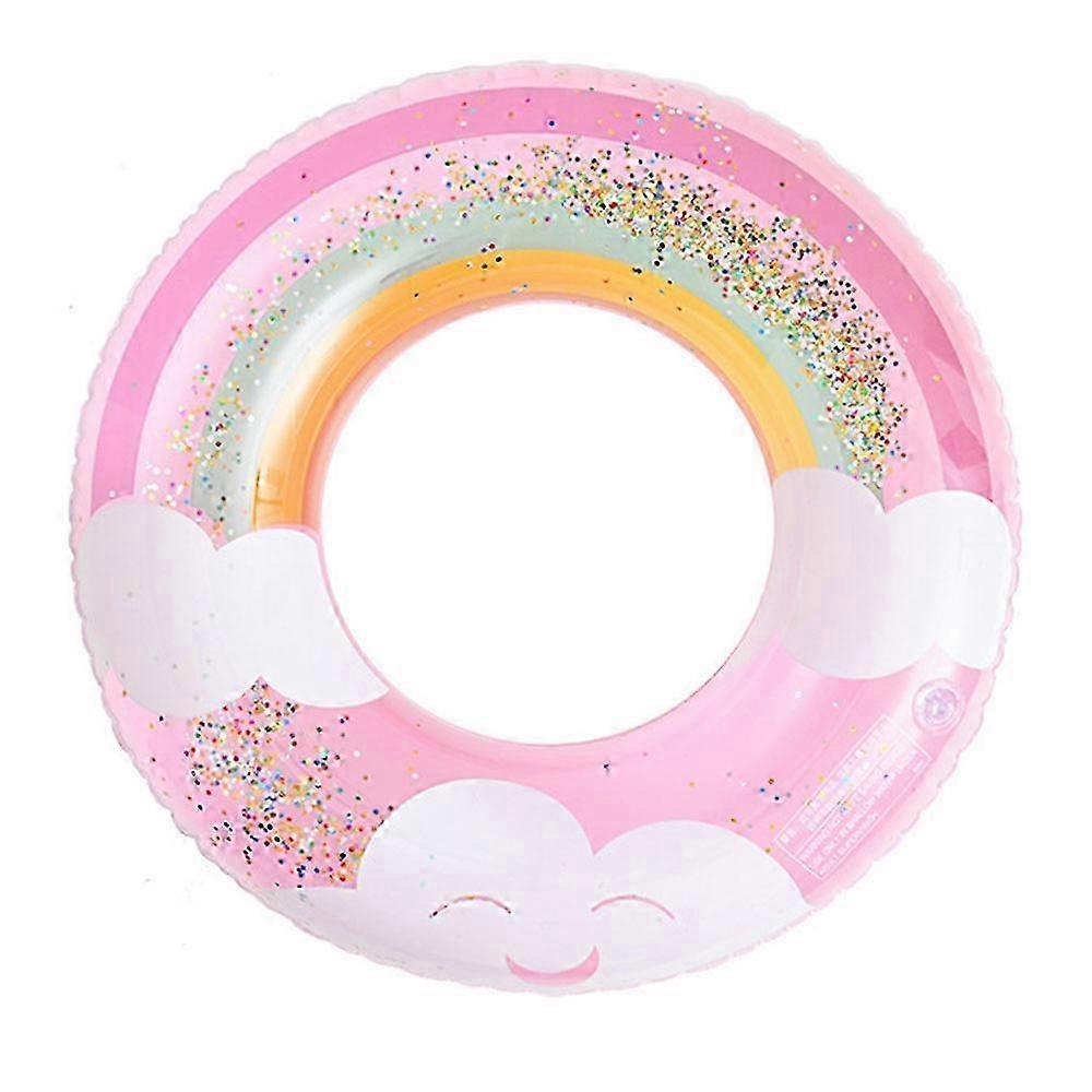 25-26 Environmentally friendly PVC, thickened inflatable pink clouds, sequined plaid circle