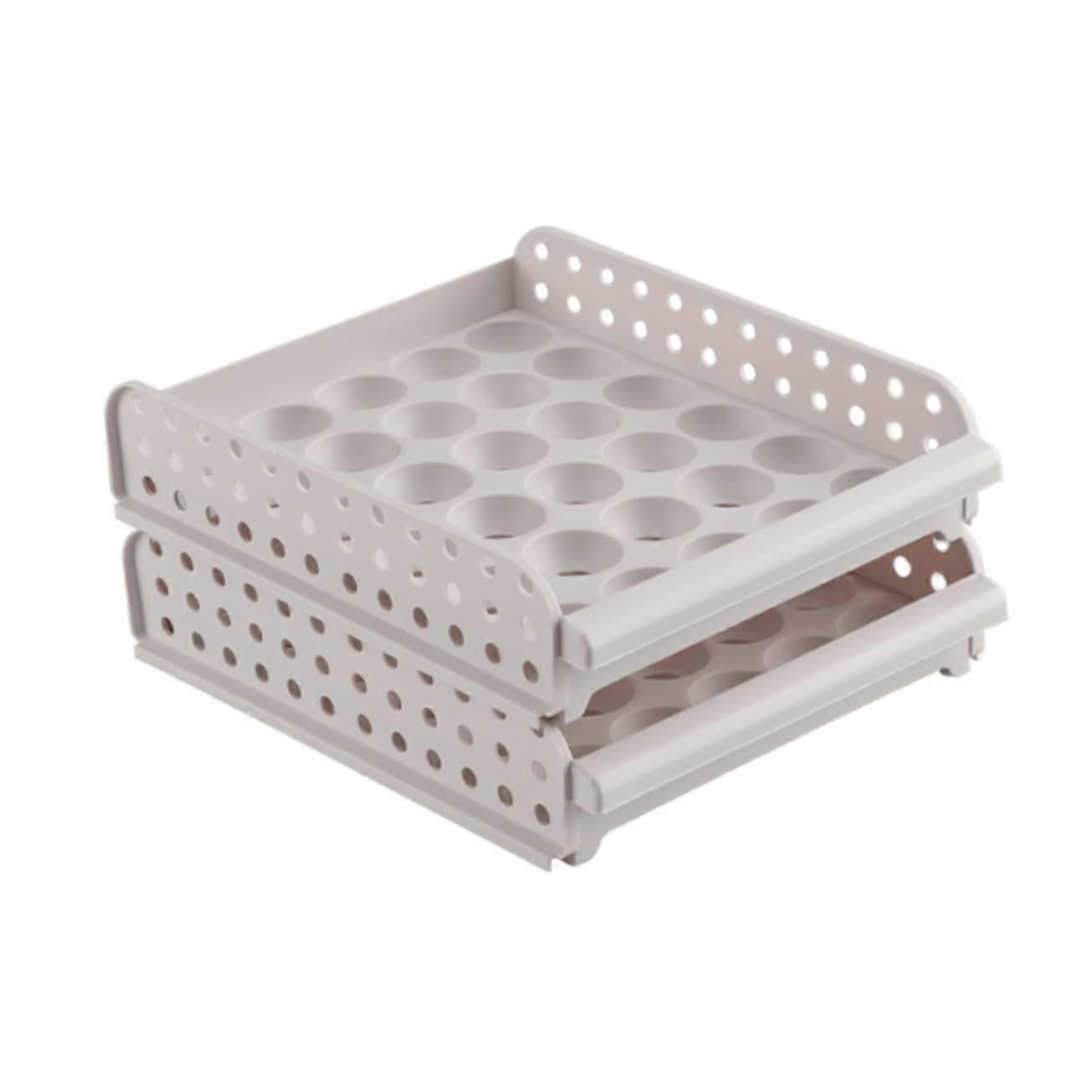 Double Egg Crisper Egg Rack For Refrigerator Simple Design Kitchen Storage Organizer