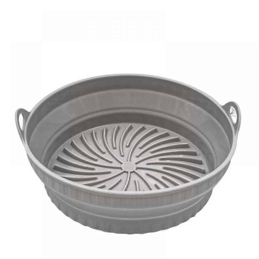 Air Fryer Silicone Pan, Compatible with 3-5 Qt Models, Food Safe Reusable Liner, Replacement for Parchment Paper