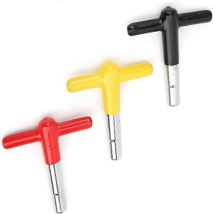 Drum Wrench Set 3pcs 1/4 Inch Square T Shaped Tuner Key