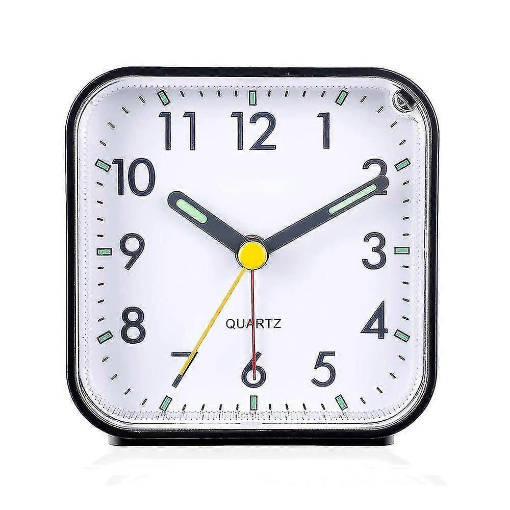 Silent Analog Alarm Clock Non Ticking, Gentle Wake, Beep Sounds