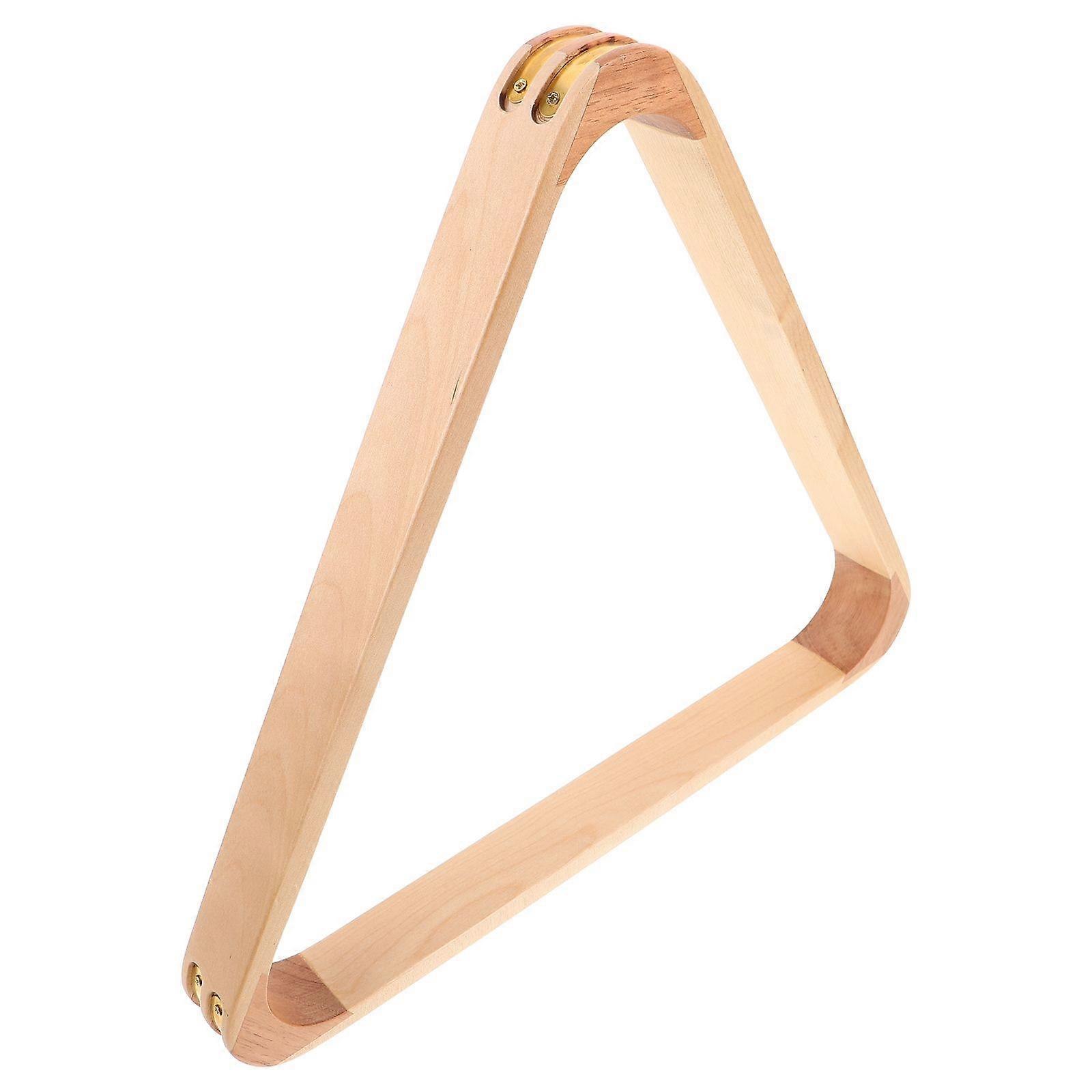 2pcs Pool Rack Triangle: Solid Wood Billiard Ball Rack - Wooden Pool Ball Holder For Billiard - Table Accessories For Professionals & Club Use