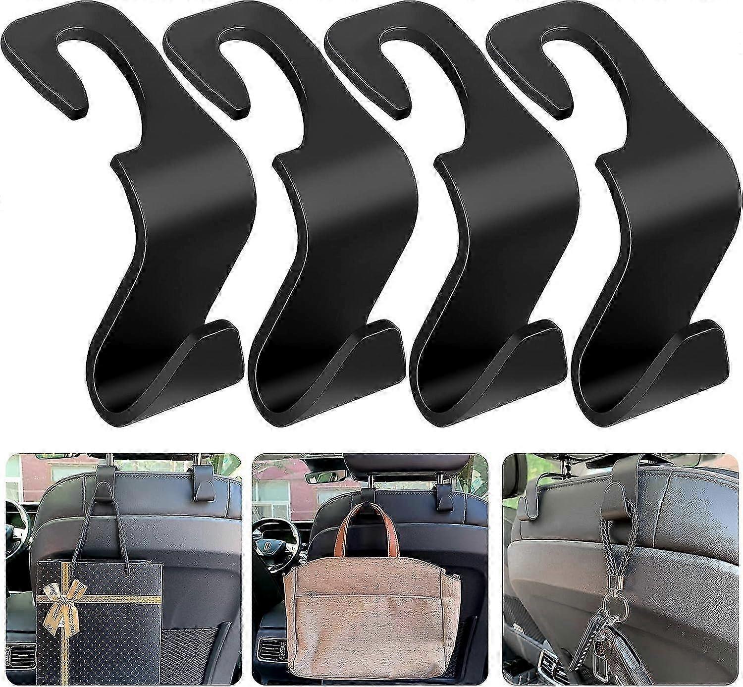 25-26 4 pieces car storage hooks, car plastic hooks, back seat headrest hooks, storage hooks for car seat, car seat, back seat hooks, headre