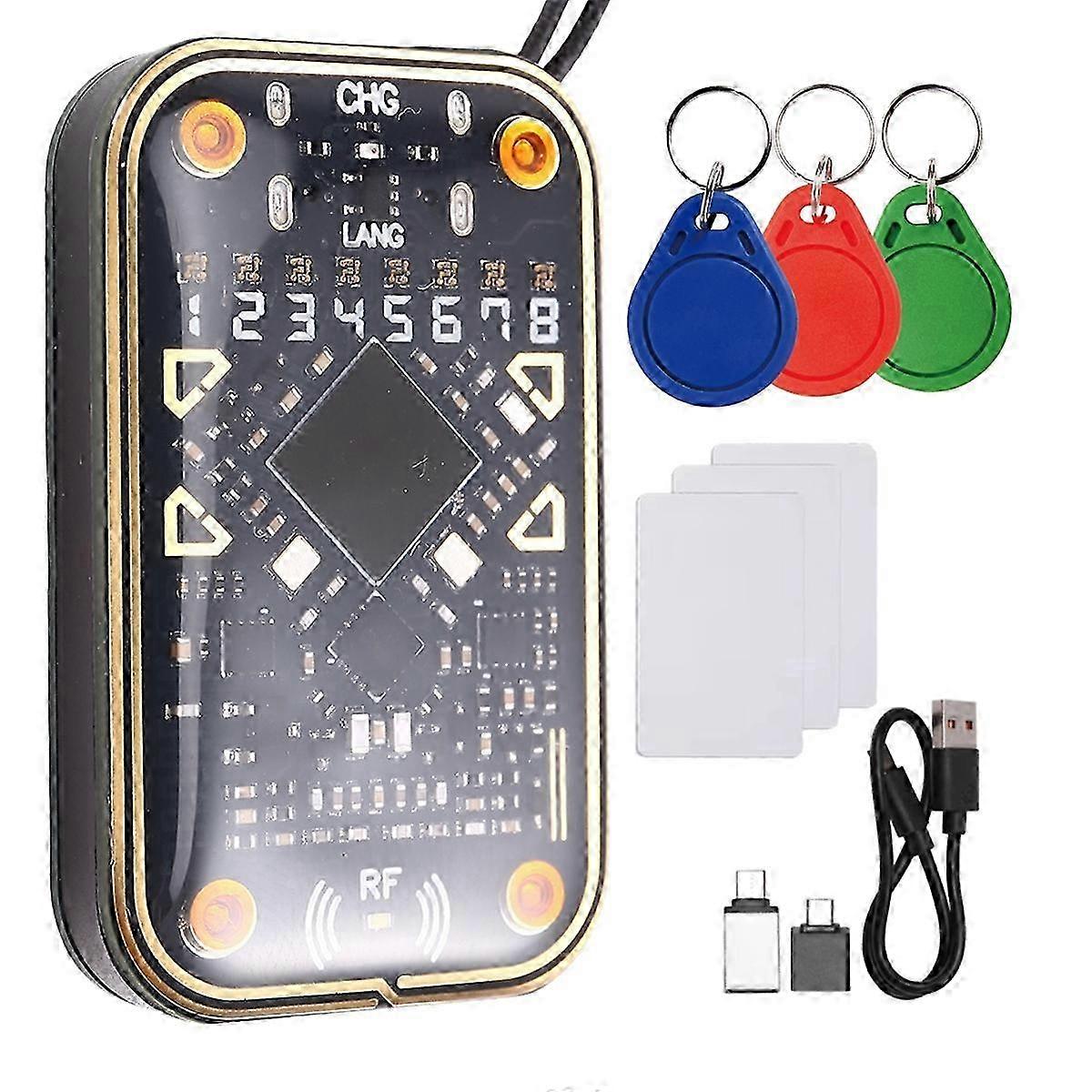 Chameleon Ultra V2.0 RFID Smart Chip Reader+3xCUID Keychain/Card