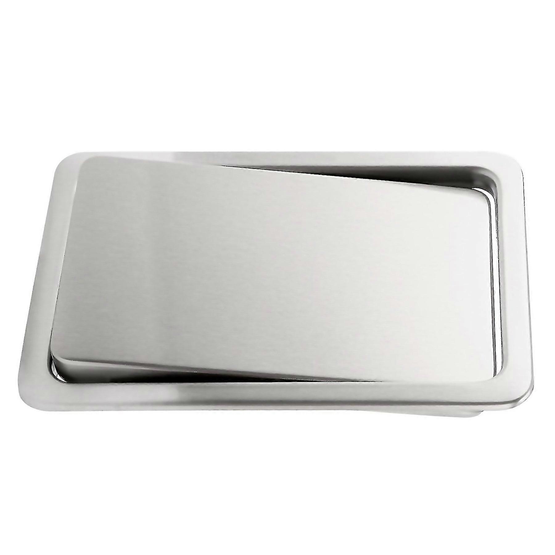 For Stainless Steel Garbage Flap Lid Trash Bin Cover Flush Builtin Balance Swing Flap Garbage Lid Fo