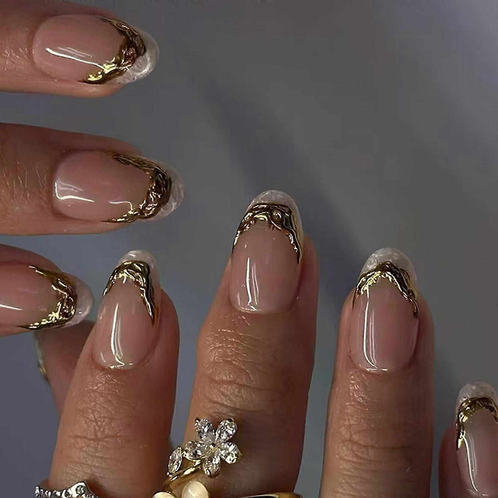 ネイルを押す、ネイルのフェイクネイルスティック接着剤フェイルフェイシアルネイルDIYネイルアートデザインマルチカラーのための人工偽のネイル