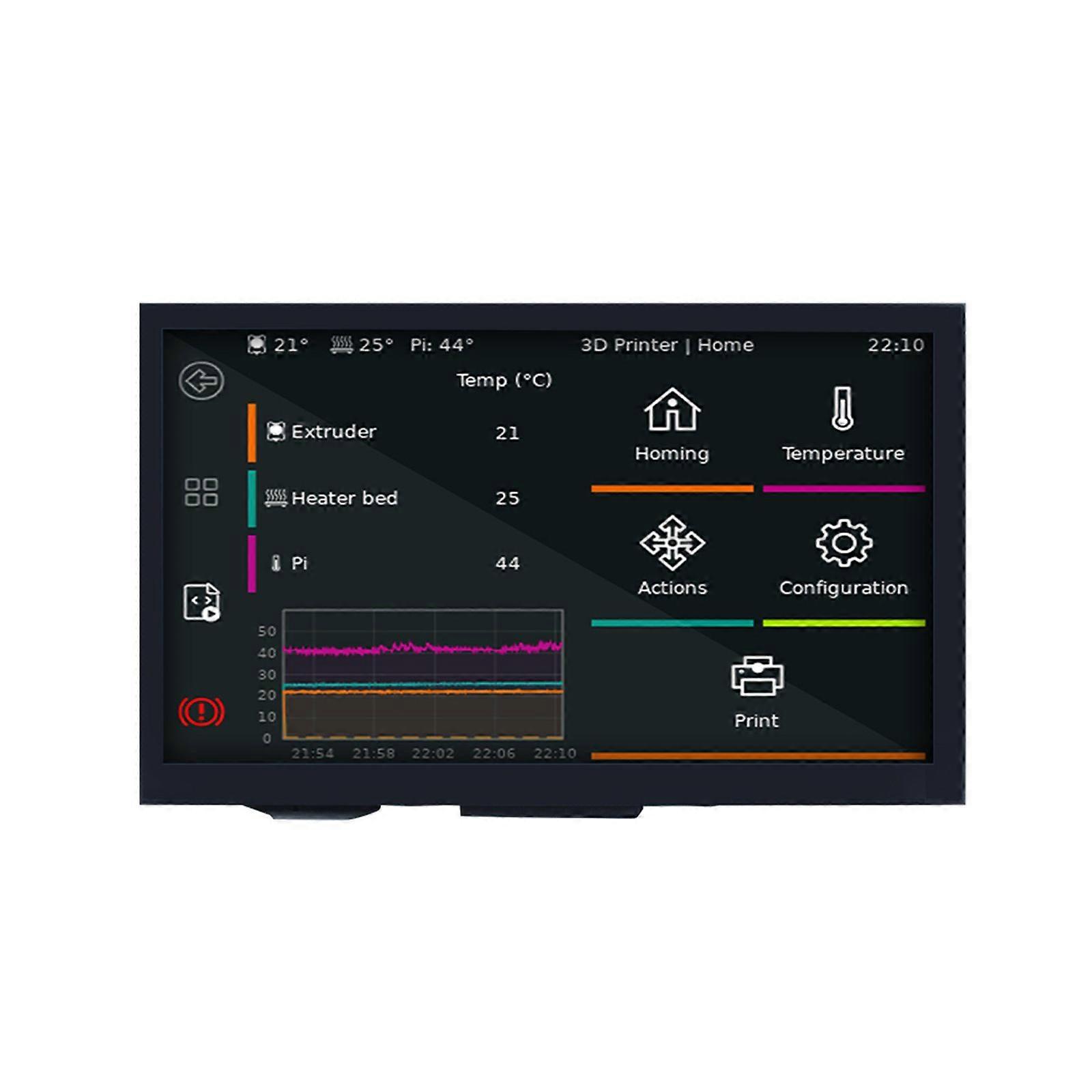 7inch Touchable Screen 1024x600 Display HDTV Monitor 5 Point Capacitive Touchable Screen Replacement Motherboard Accesories Multicolor