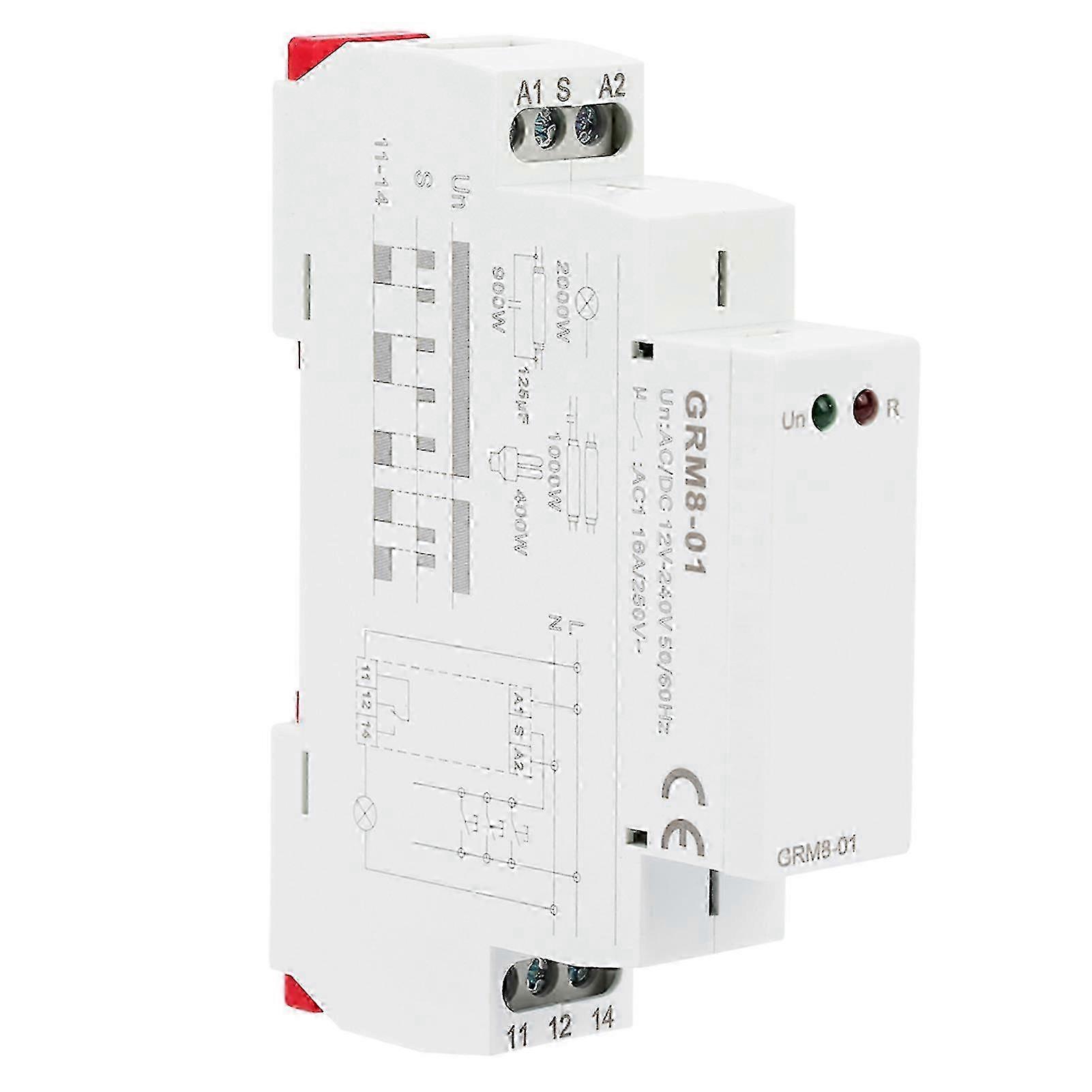GRM8-01 Electronic Impulse Relay Latching Relay Memory Relay AC/DC12-240V
