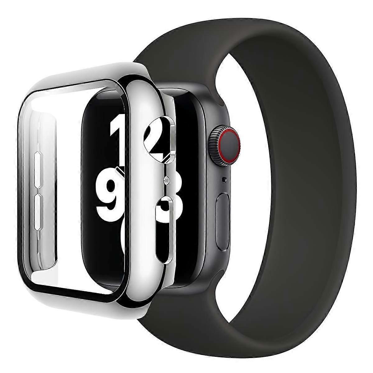 Full Cover Case for Watch 41mm with Tempered Glass Screen Protector