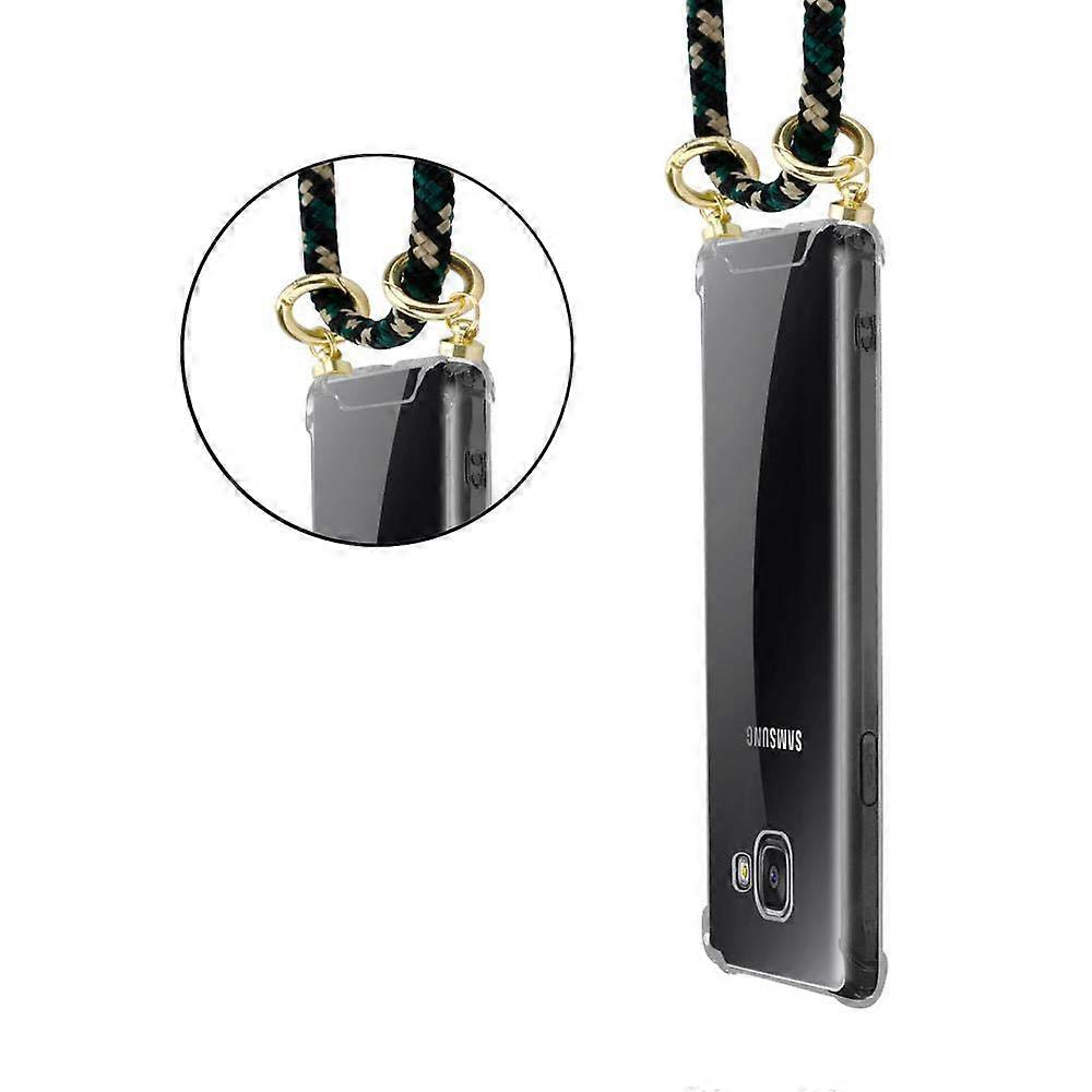 三星 Galaxy A5 2016 硅胶保护壳手机链 - 带金色元素的电源线