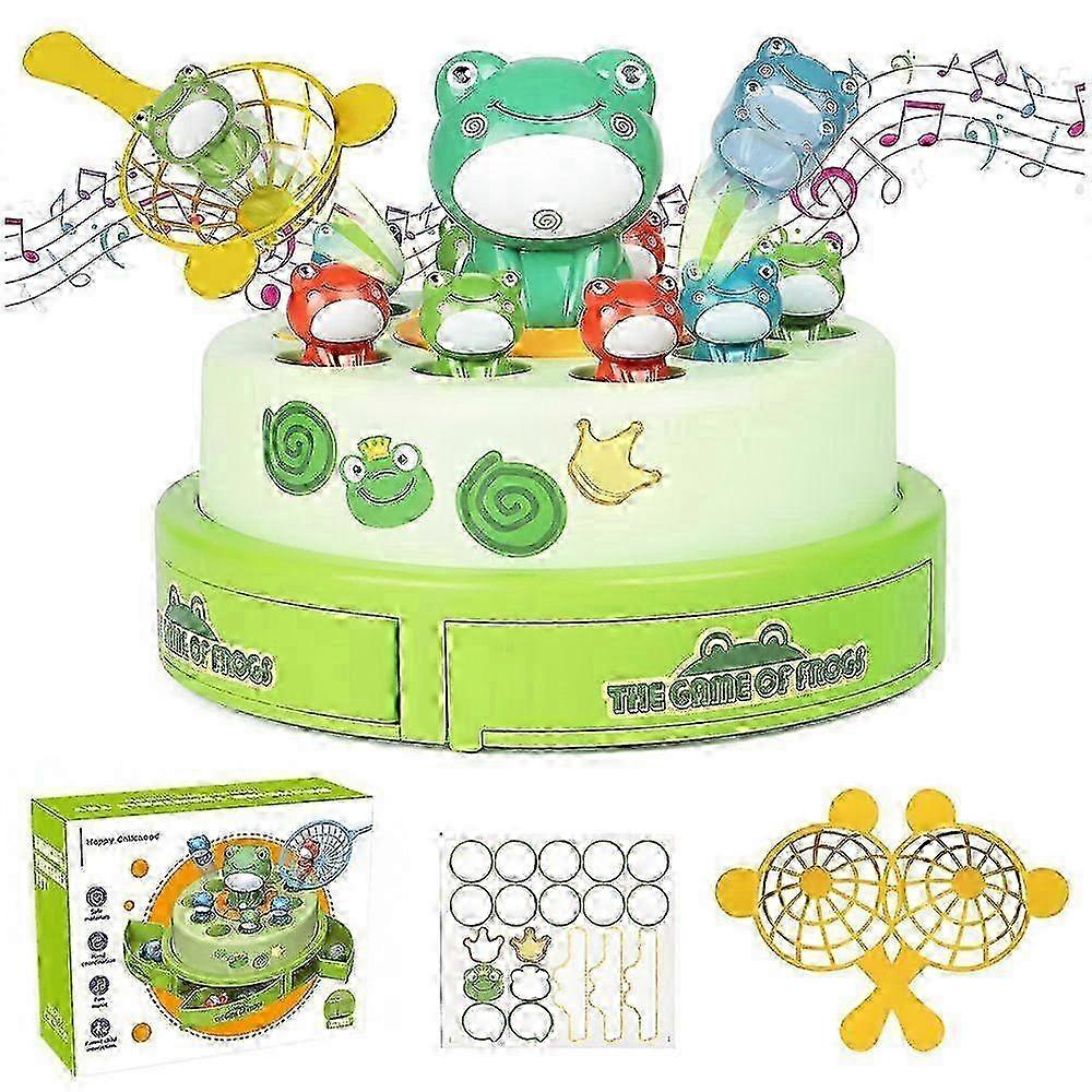 Frog Pop Up Board Games Bounce and Catch Music Game for Toddler Preschool Toys