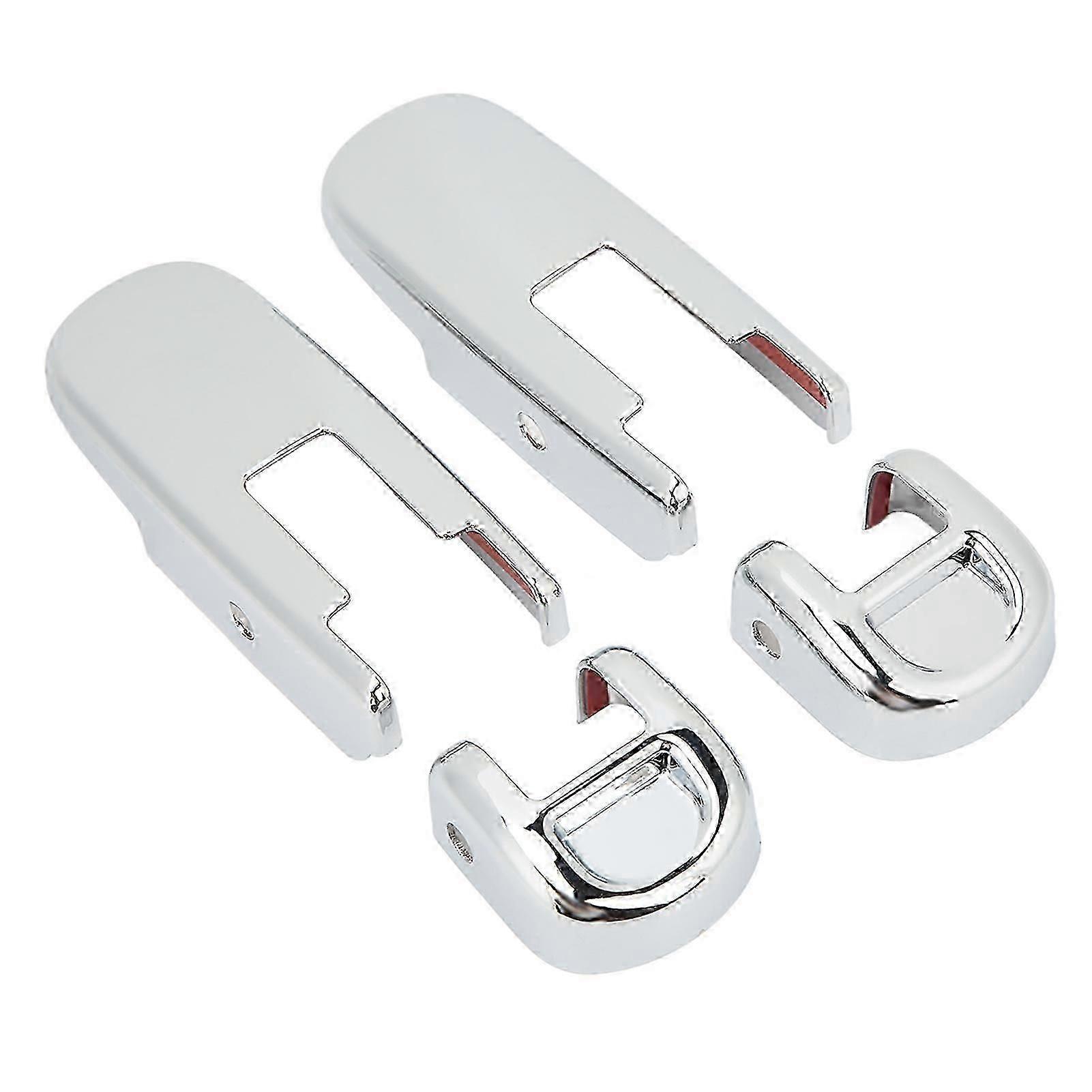 4PCS Hood Release Handle Cover Electroplating Bright Rust Proof Smooth Surface Replacement For Hummer H2 SUT 2003?2009 hwySH