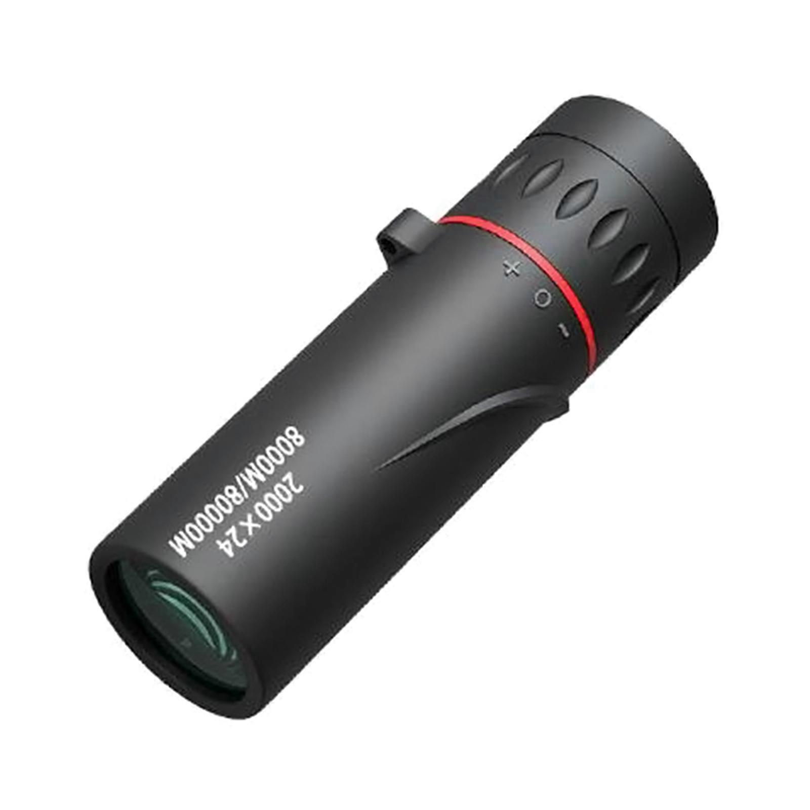 Monocular Telescope 2000x24 High Powered Monocular for Smartphone Adapter, Adults Hunting Bird Watching Camping Hiking Multicolor